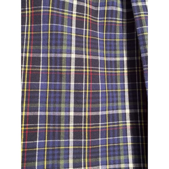 Chaps Shirt Men's 2XLT Long Sleeve Button Down Stretch Easy Care Blue Plaid - Picture 8 of 16